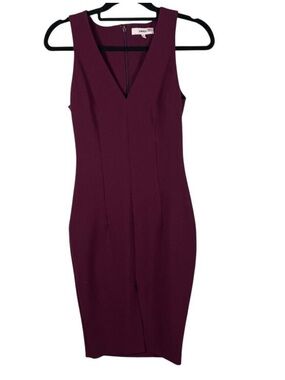Likely - Lush Plum Sleeveless V-Neck Sheath Dress